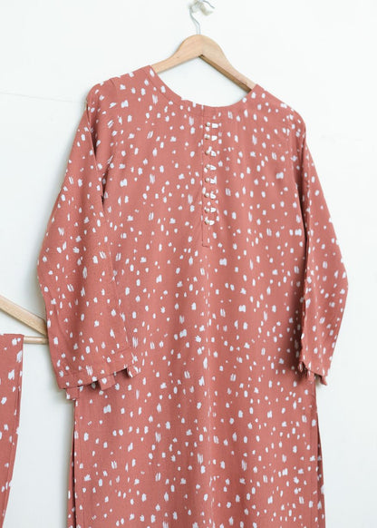 Linen 2pc set-78779 rustDot