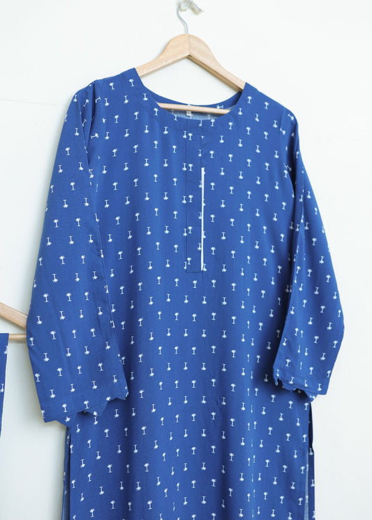 Linen 2pc set-78779 bluepalm