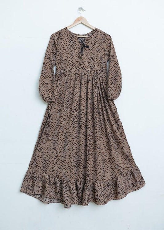 Georgette maxi 10165 Brcheetah