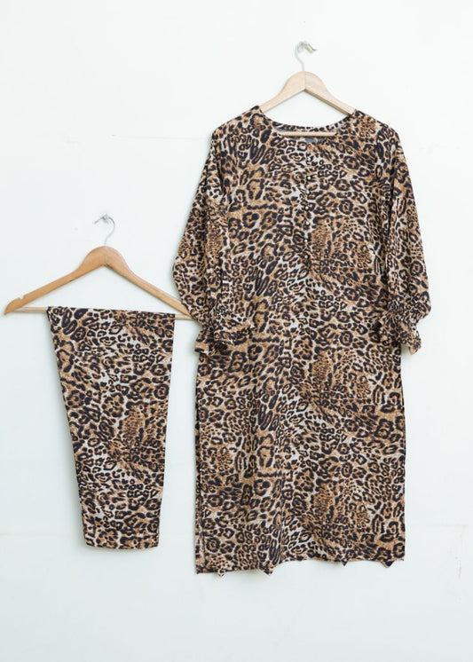 Linen 2pc set-78779 cheetah