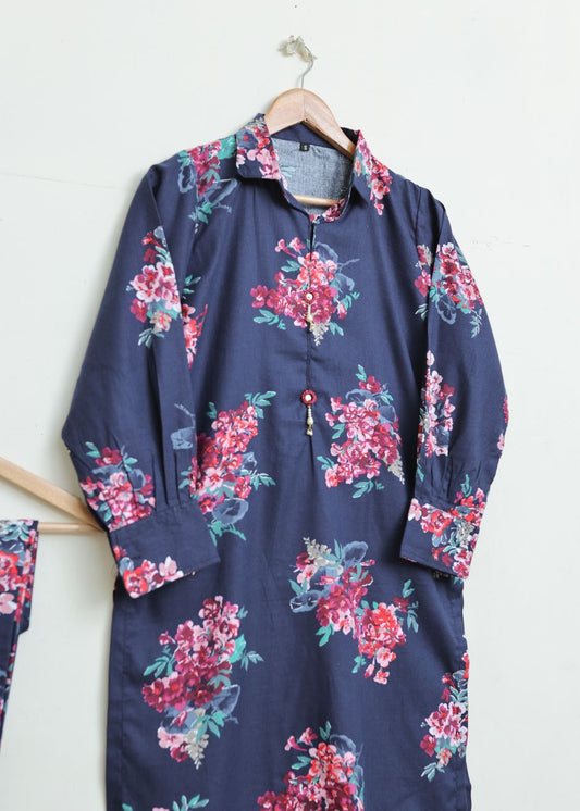 printed 2pc - navy 79103