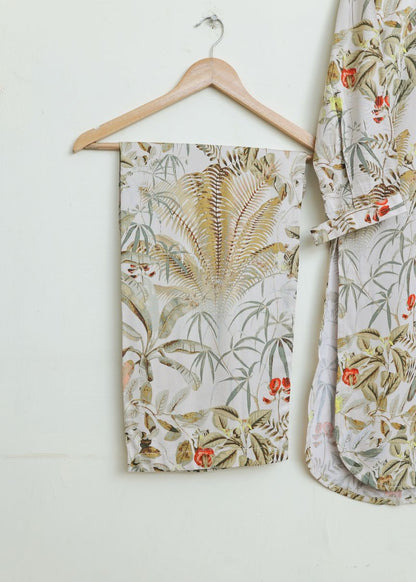printed 2pc - beigegreen 79098