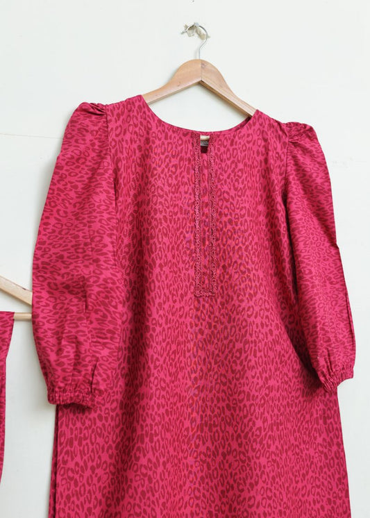 Cotton 2pc set-79118 hotPnk