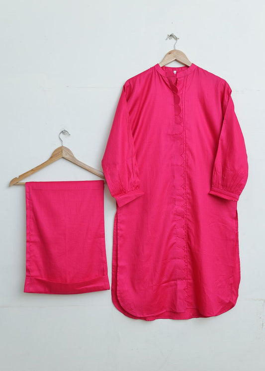jacquard 2pc - hotpink- 79032
