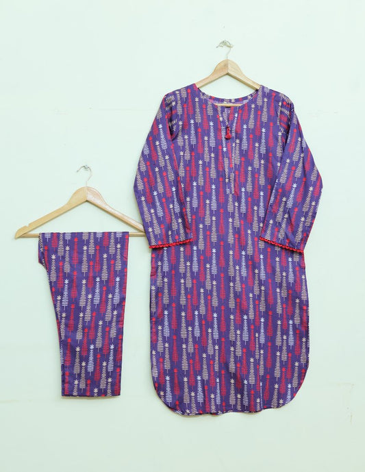 Lawn 2pc set-78748 purplepp