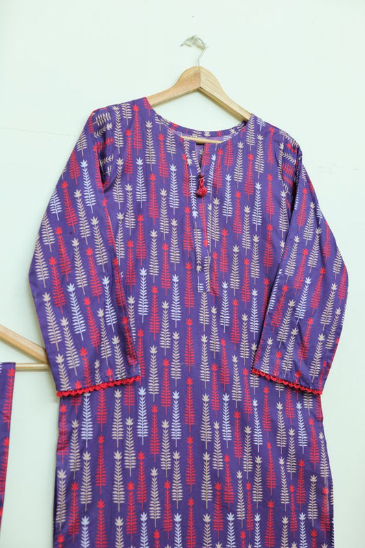 Lawn 2pc set-78748 purplepp