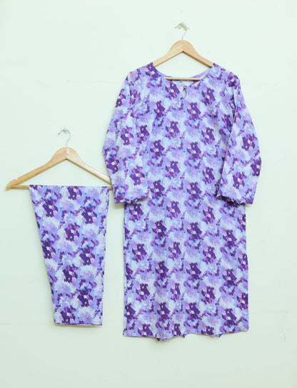 Lawn 2pc set-78738 purpleAbstract