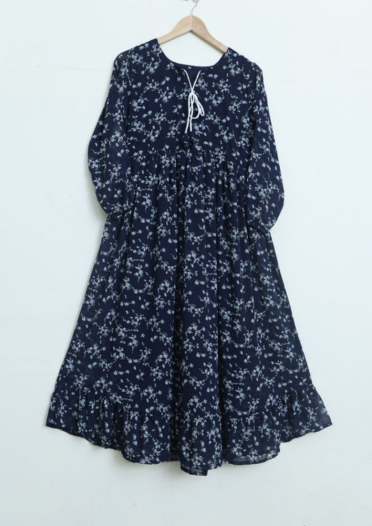chiffon maxi   navySmfl 10134