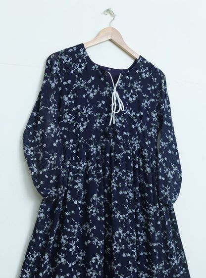 chiffon maxi   navySmfl 10134