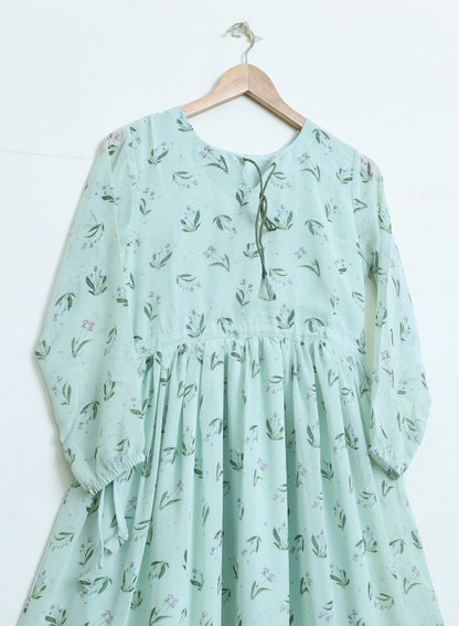 chiffon maxi icegreen 10127