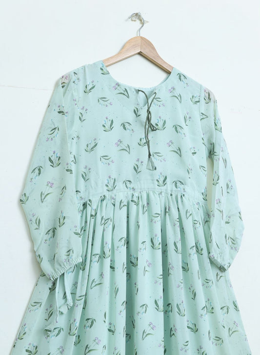chiffon maxi icegreen 10127