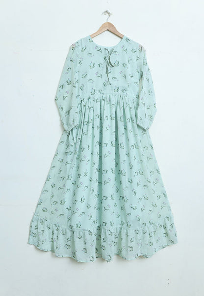 chiffon maxi icegreen 10127
