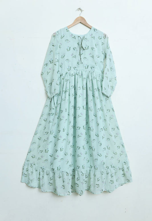 chiffon maxi icegreen 10127