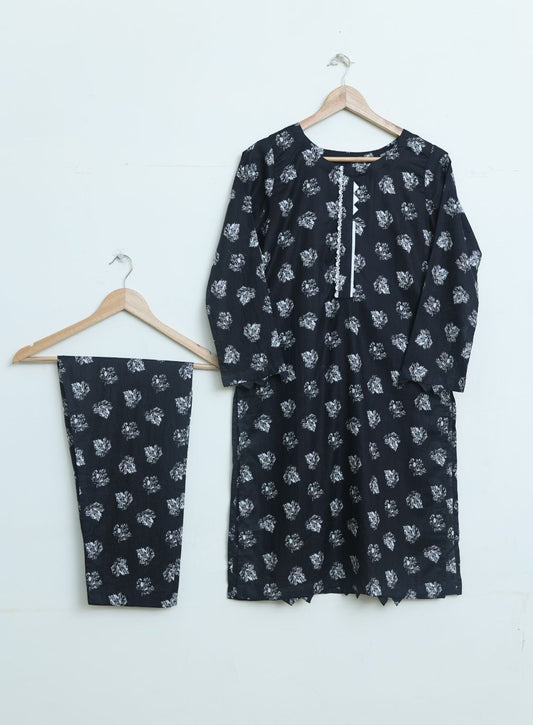 Lawn 2pc set-78757 blackmono