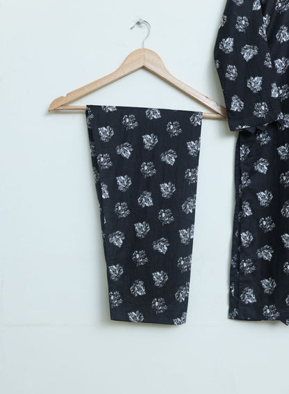 Lawn 2pc set-78757 blackmono