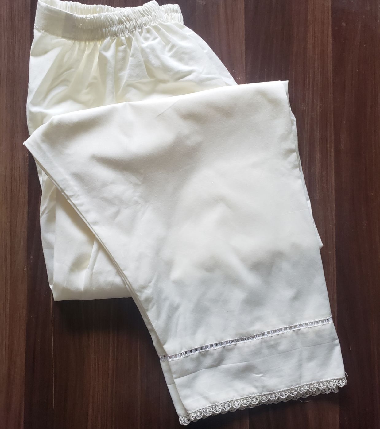 cotton shalwar 02 white