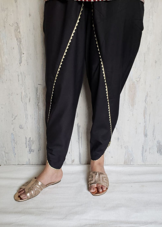 cotton tulip shalwar 02 black