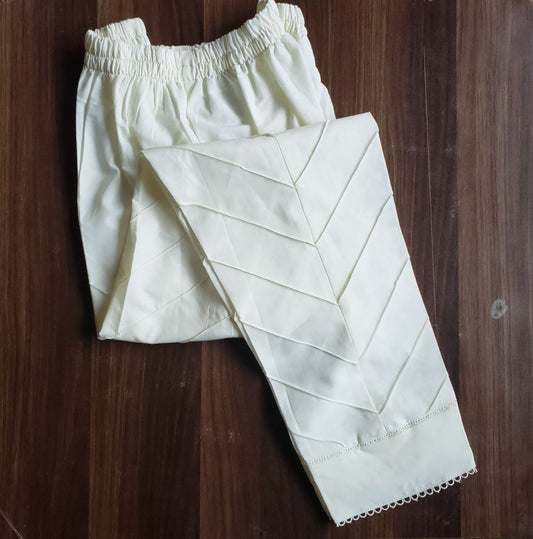 cotton pants 140- white