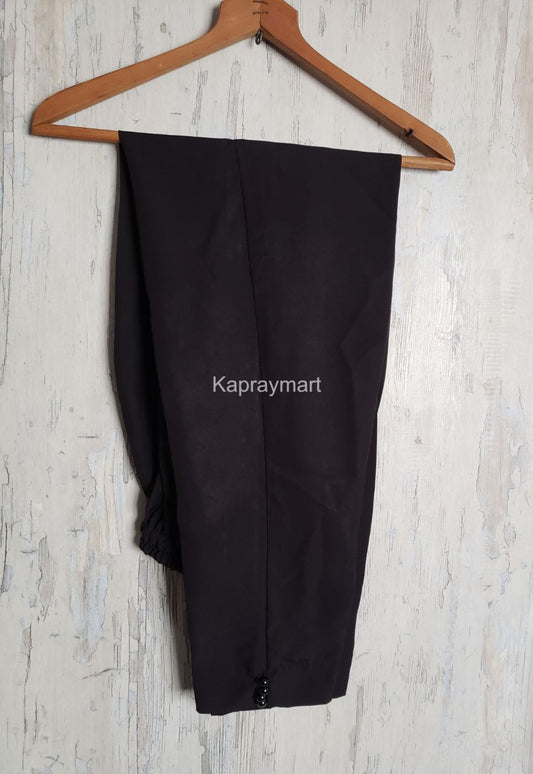 Mirror chiffon suit 3pc suit- black- 100