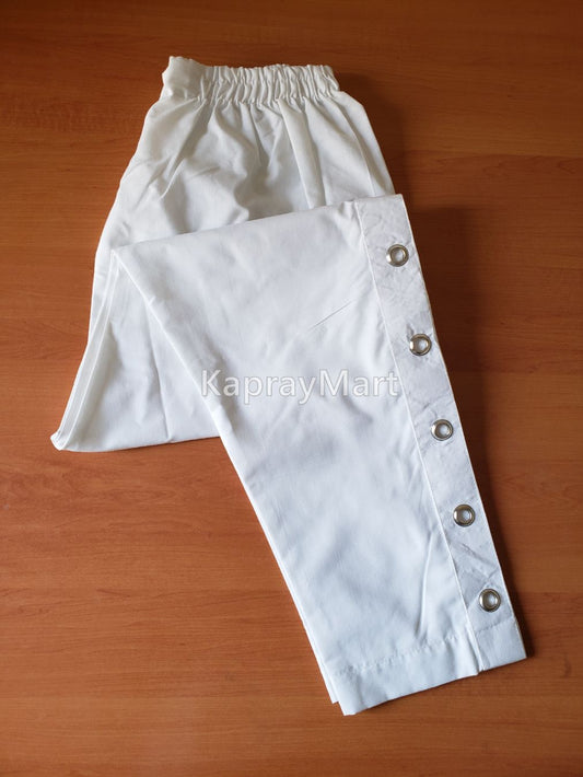 cotton ring pants 8231 - white