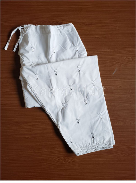 cotton shalwar- 70015 white