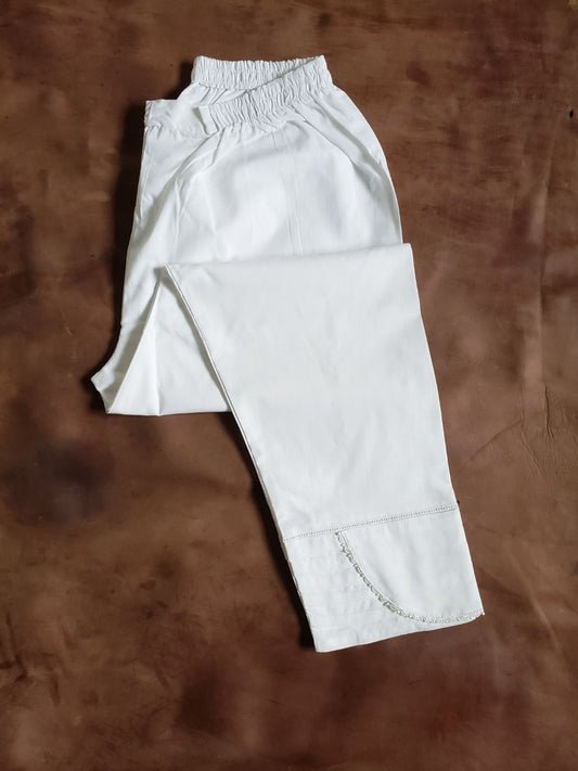 cotton pants 6550 white