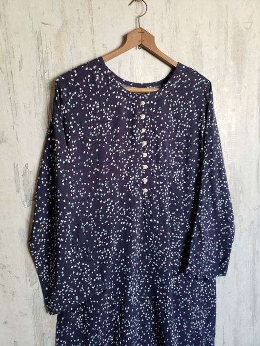linen 2pc  57650 navydotmx