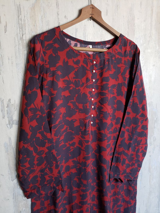 linen 2pc  57651 navyRed