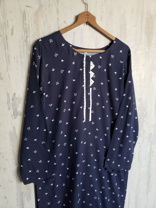 linen 2pc  57631 navyBbird