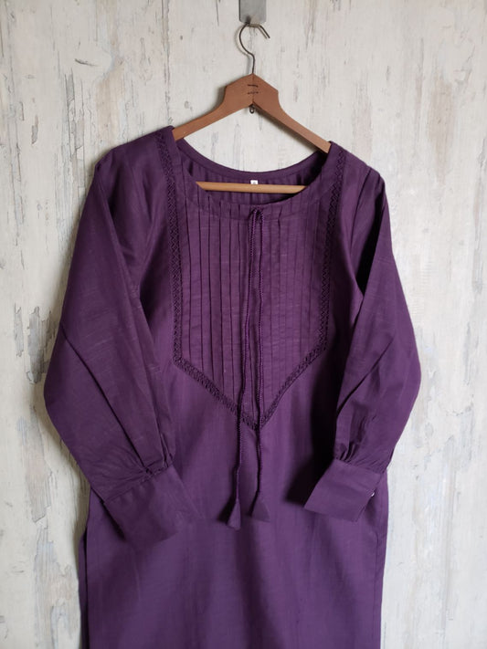 khaddar  2 piece 70008 purple