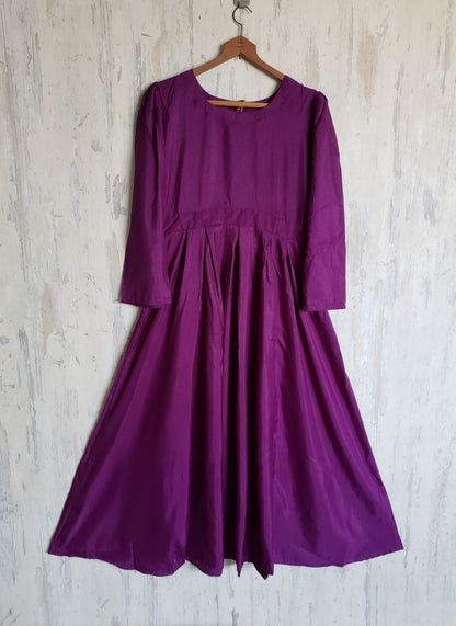 russian silk frock- 85216 -purple