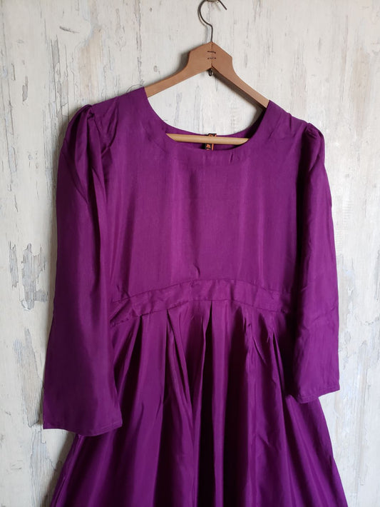 russian silk frock- 85216 -purple