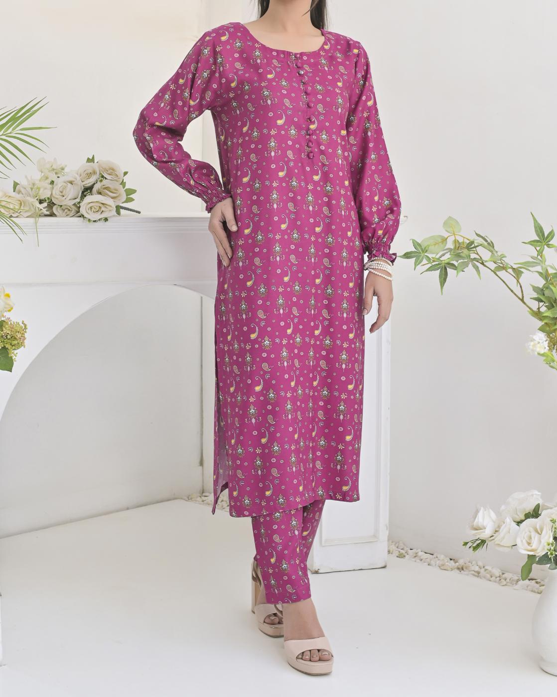 printed 2pc - 79273 hotpink