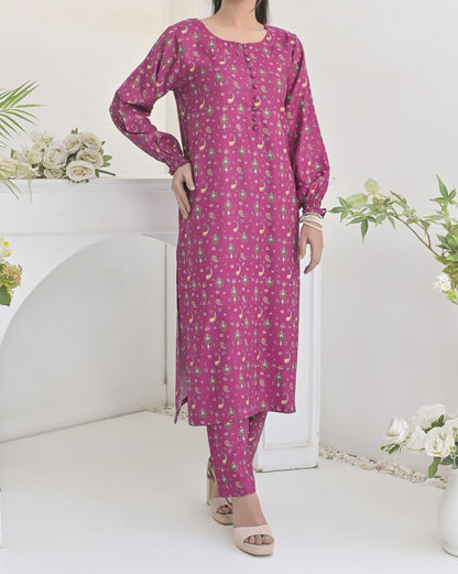 printed 2pc - 79273 hotpink