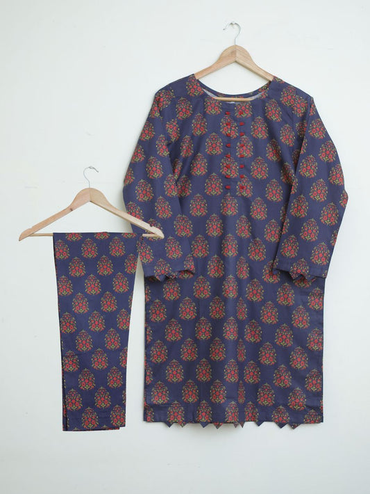 Lawn 2pc set-  navyRed 78606