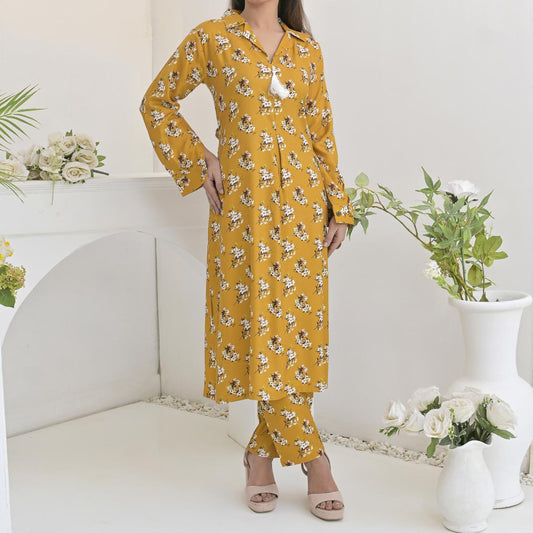 printed 2pc - 79276 mustard