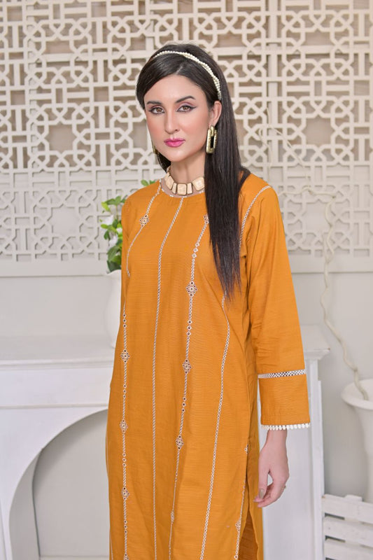 khaddar emb 2pc -79224 mustard