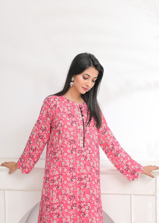 Linen 2pc set-78770 pinkfl34