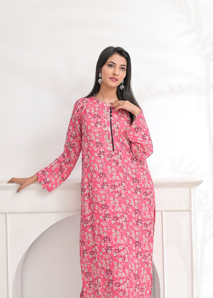 Linen 2pc set-78770 pinkfl34