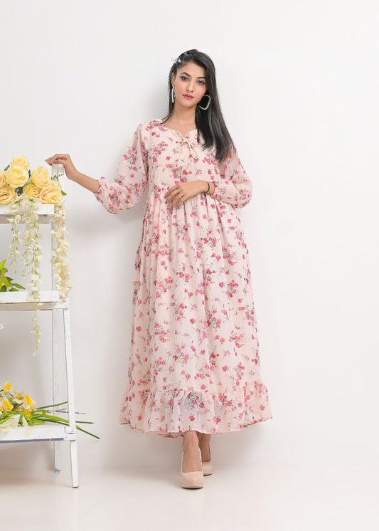 chiffon maxi 10144 babypnkFL