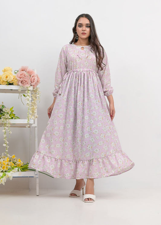 Georgette maxi 10148 lylac021