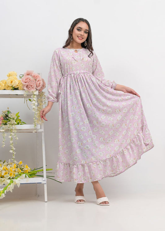 Georgette maxi 10148 lylac021