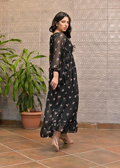Chiffon maxi blacksb 10180