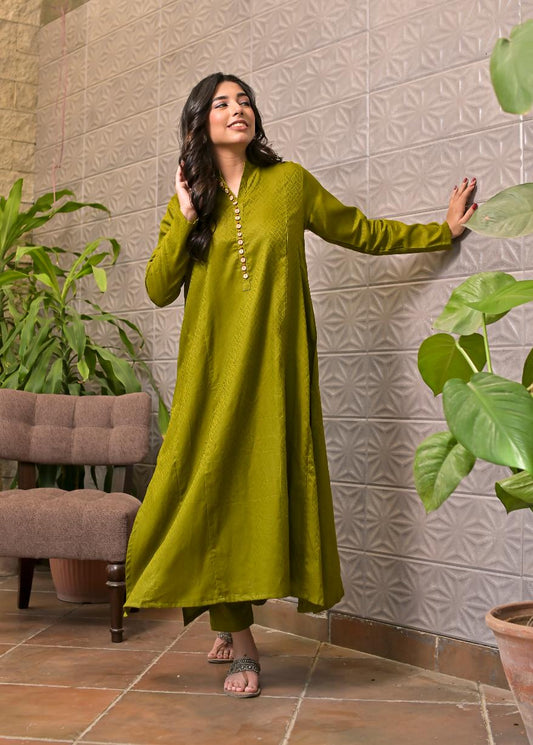 Jacquard 2pc -79320 lemonGreen