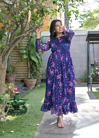 Chiffon maxi eBluepnk 10188