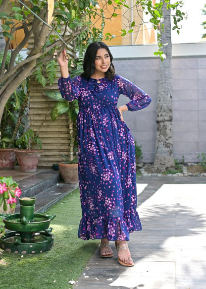 Chiffon maxi eBluepnk 10188