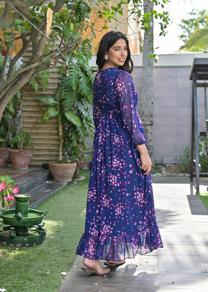 Chiffon maxi eBluepnk 10188