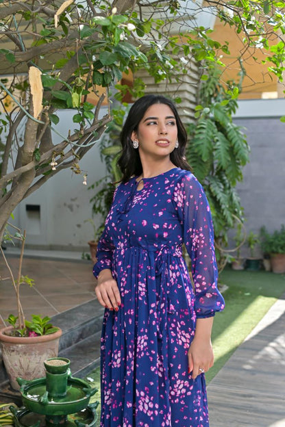 Chiffon maxi eBluepnk 10188