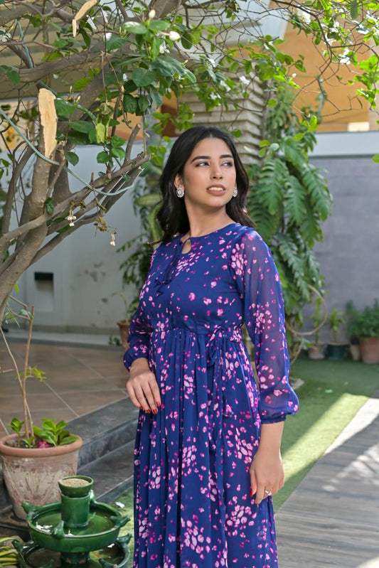 Chiffon maxi eBluepnk 10188