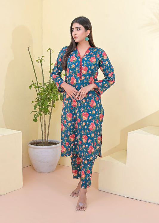 Cotton 2pc set-78908 MidnightBlu